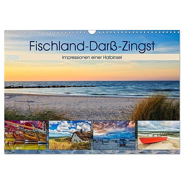 Fischland-Darß-Zingst 2024 Impressionen einer Halbinsel (Wandkalender 2024 DIN A3 quer), CALVENDO Monatskalender, Daniela Beyer (Moqui)