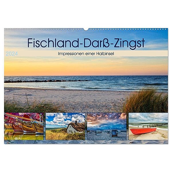 Fischland-Darß-Zingst 2024 Impressionen einer Halbinsel (Wandkalender 2024 DIN A2 quer), CALVENDO Monatskalender, Daniela Beyer (Moqui)