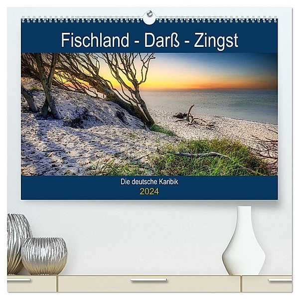 Fischland - Darß- Zingst (hochwertiger Premium Wandkalender 2024 DIN A2 quer), Kunstdruck in Hochglanz, Thorsten Kleinfeld