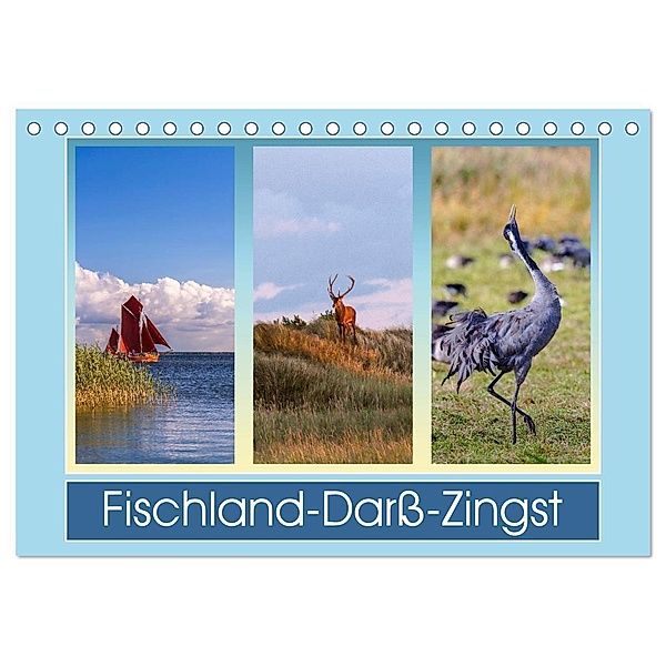 Fischland-Darß-Zingst (Tischkalender 2024 DIN A5 quer), CALVENDO Monatskalender, Daniela Beyer (Moqui)