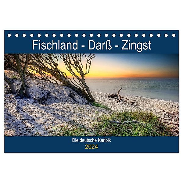 Fischland - Darß- Zingst (Tischkalender 2024 DIN A5 quer), CALVENDO Monatskalender, Thorsten Kleinfeld