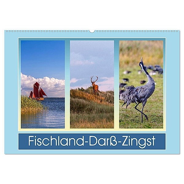 Fischland-Darß-Zingst (Wandkalender 2024 DIN A2 quer), CALVENDO Monatskalender, Daniela Beyer (Moqui)