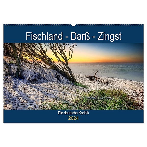 Fischland - Darß- Zingst (Wandkalender 2024 DIN A2 quer), CALVENDO Monatskalender, Thorsten Kleinfeld