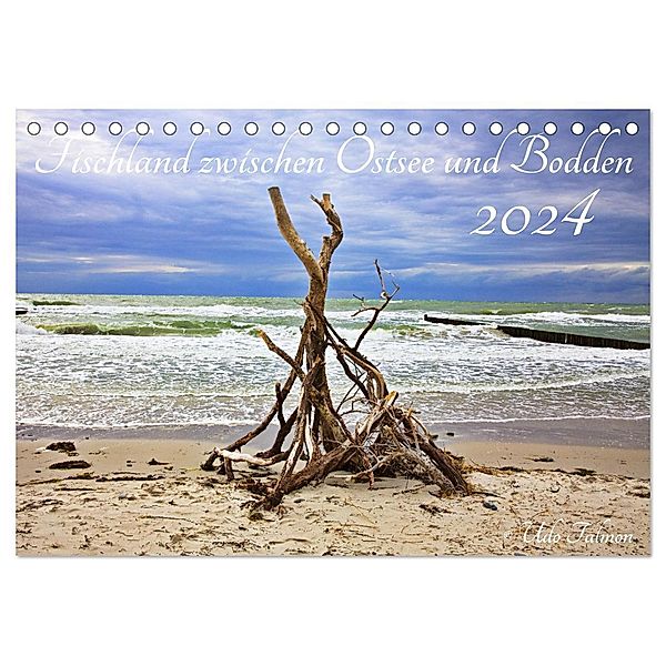 Fischland zwischen Ostsee und Bodden (Tischkalender 2024 DIN A5 quer), CALVENDO Monatskalender, Udo Talmon