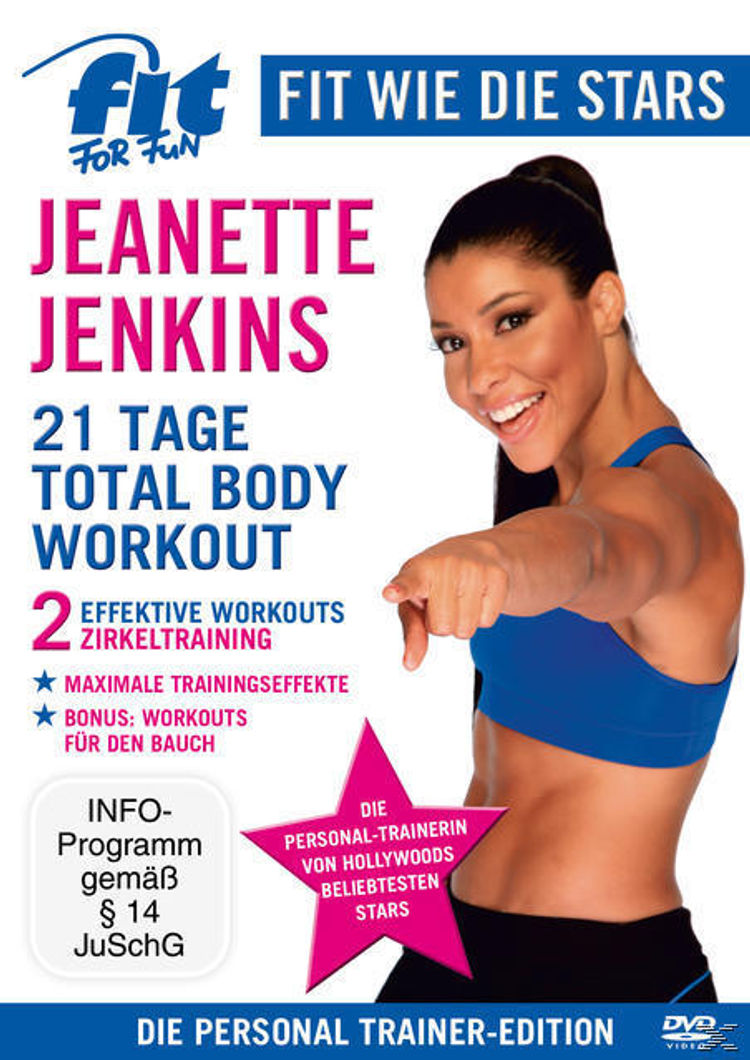 Fit for Fun - Fit wie die Stars: Jeanette Jenkins - 21 Tage Total Body  Workout Film | Weltbild.de