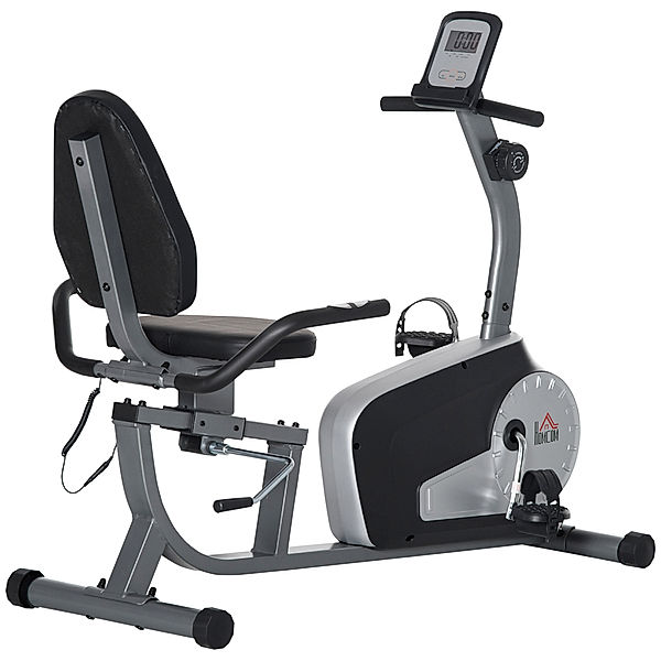 Fitnessrad mit LCD-Shirm grau (Farbe: grau, schwarz, silber)