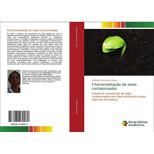 Fitorremediação de solos contaminados, Andressa Moreira de Souza