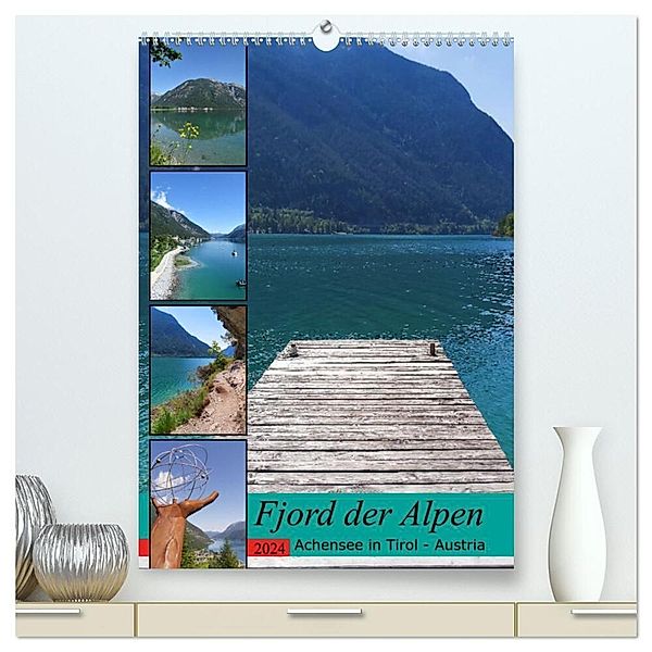 Fjord der Alpen. Achensee in Tirol - Austria (hochwertiger Premium Wandkalender 2024 DIN A2 hoch), Kunstdruck in Hochglanz, Susan Michel