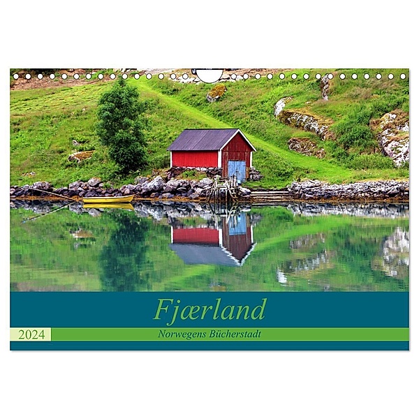 Fjærland - Norwegens Bücherstadt (Wandkalender 2024 DIN A4 quer), CALVENDO Monatskalender, Helene Seidl