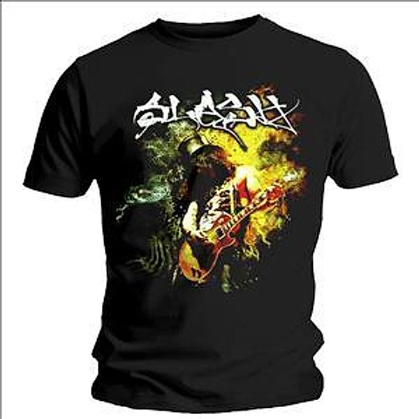 Flames T-Shirt (Blk) (L) (M), Slash