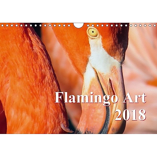 Flamingo Art 2018 UK-Version (Wall Calendar 2018 DIN A4 Landscape), Max Steinwald