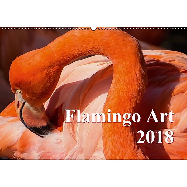 Flamingo Art 2018 (Wandkalender 2018 DIN A2 quer), Max Steinwald