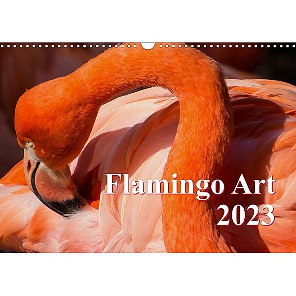 Flamingo Art 2023 (Wandkalender 2023 DIN A3 quer), Max Steinwald