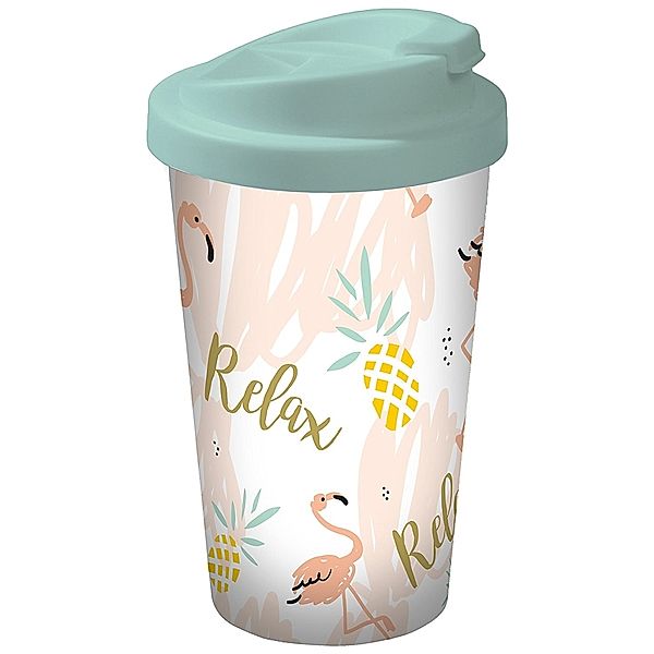 Flamingo Coffee to go Becher Relax, 400 ml