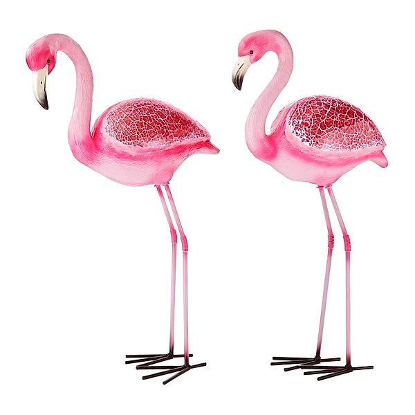Flamingo-Figuren, 2er Set