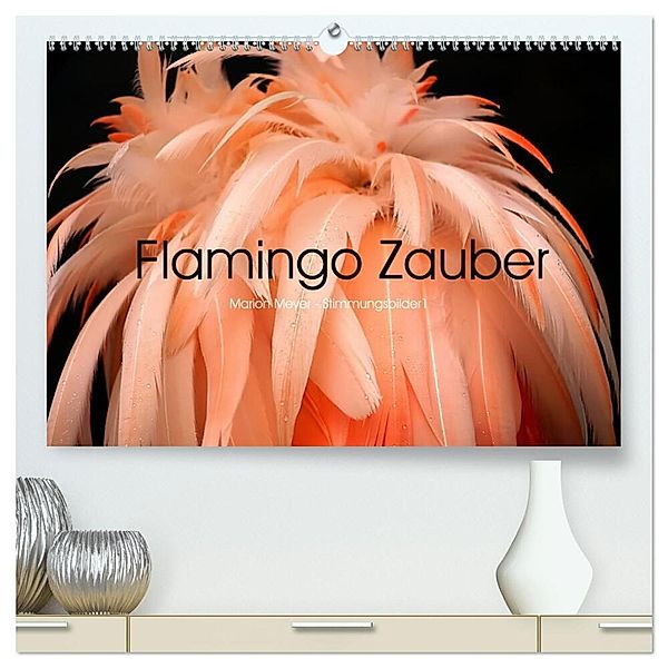 Flamingo Zauber (hochwertiger Premium Wandkalender 2024 DIN A2 quer), Kunstdruck in Hochglanz, Marion Meyer - Stimmungsbilder1