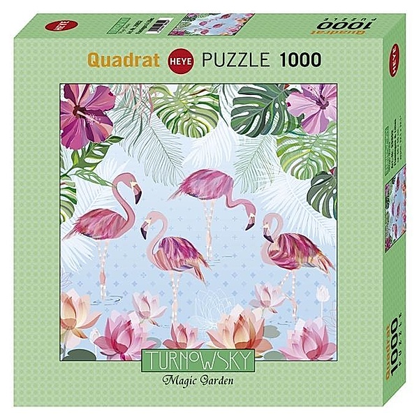 Flamingos & Lilies (Puzzle), Turnowsky