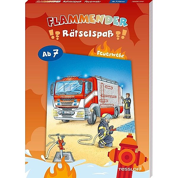 Flammender Rätselspass. Feuerwehr