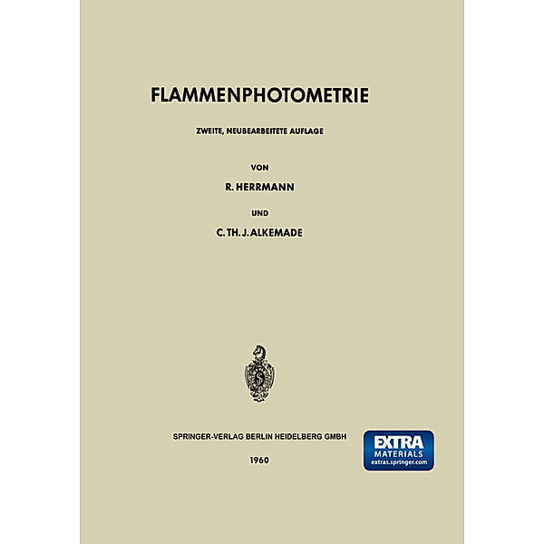 Flammenphotometrie, Roland Herrmann, Cornelis T.J. Alkemade