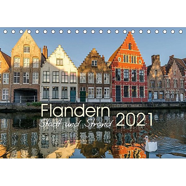 Flandern - Stadt und Strand (Tischkalender 2021 DIN A5 quer), Olaf Herm