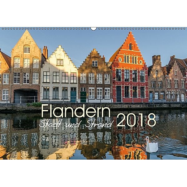 Flandern - Stadt und Strand (Wandkalender 2018 DIN A2 quer), Olaf Herm