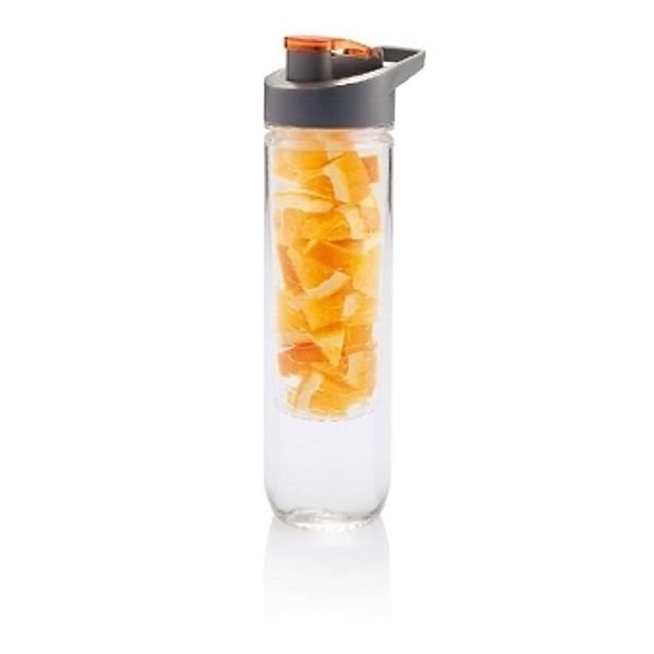 Flasche mit Infuser orange