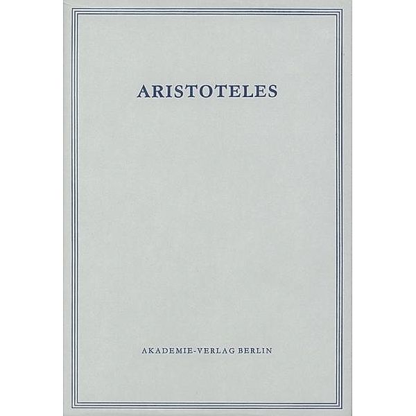 Flashar, Hellmut; Rapp, Christof: Aristoteles - Politik - Buch I