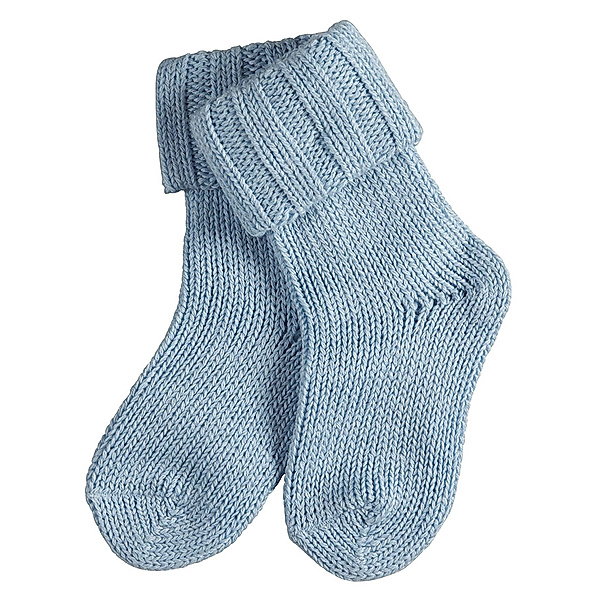 Falke Flausch-Socken mit Wolle in hellblau