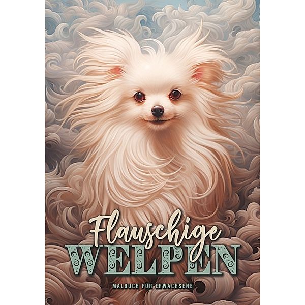 Flauschige Welpen Malbuch für Erwachsene, Monsoon Publishing, Musterstück Grafik