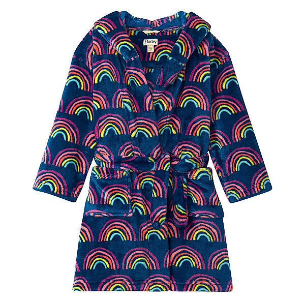 Hatley Fleece-Bademantel RAINBOW DREAMS in blue/purple