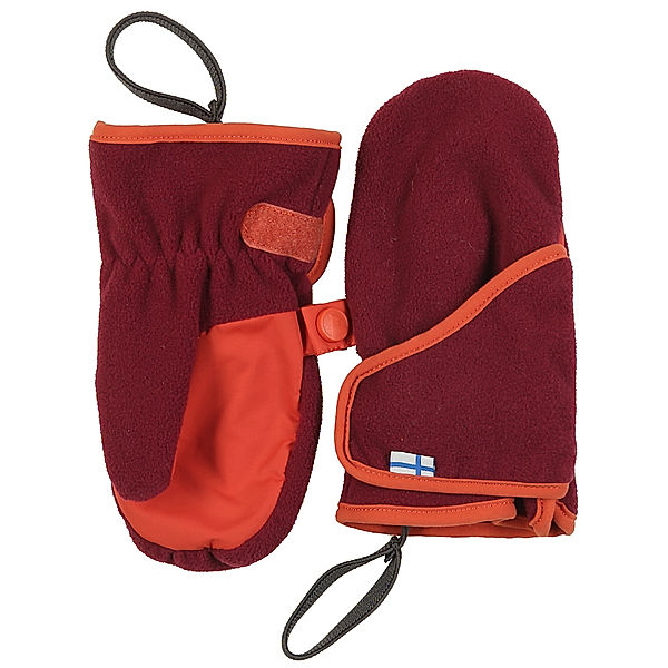 finkid Fleece-Fausthandschuhe LAPANEN LIGHT in beet red/chili