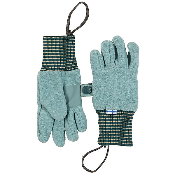 finkid Fleece-Fingerhandschuhe SORMIKAS COSY in smoke blue/deep teal