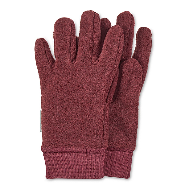 Sterntaler Fleece-Handschuhe COSY in dunkelrot melange
