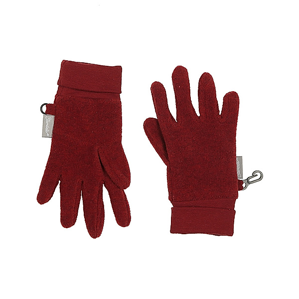 Sterntaler Fleece-Handschuhe COSY in dunkelrot melange