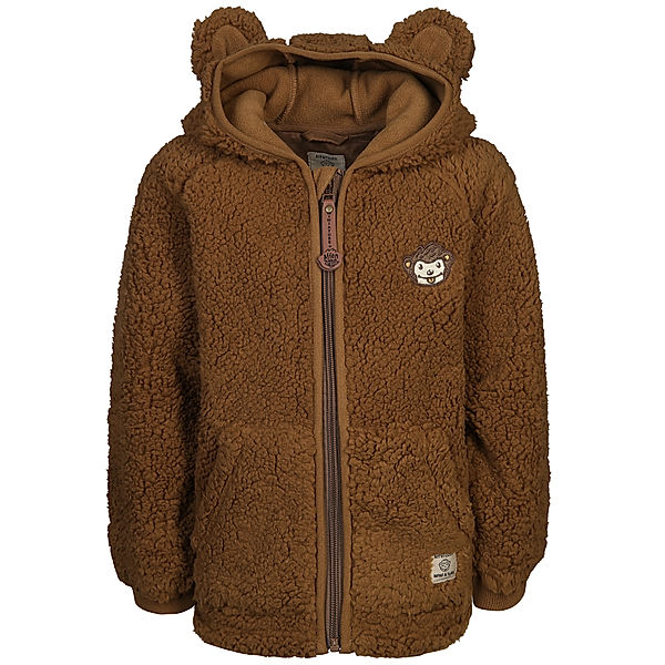 MINI A TURE Fleece-Jacke AFFENZAHN ANNO MONKEY in wood