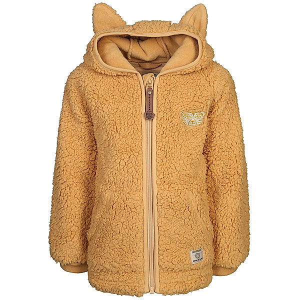 MINI A TURE Fleece-Jacke AFFENZAHN ANNO TIGER in taffy yellow