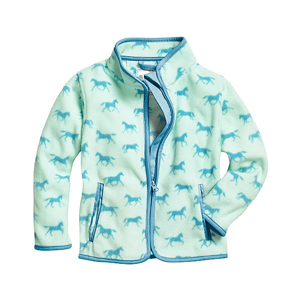 Playshoes Fleece-Jacke PFERDE in türkis