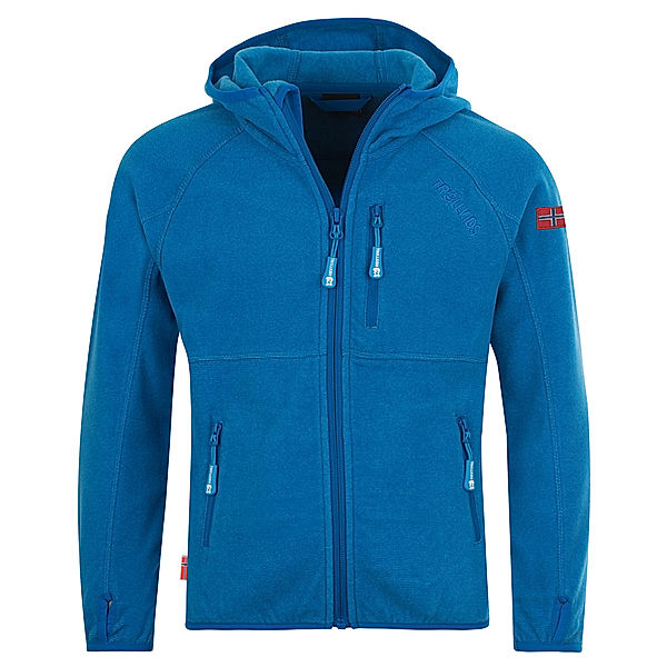 TROLLKIDS Fleece-Jacke SANDEFJORD in med blue