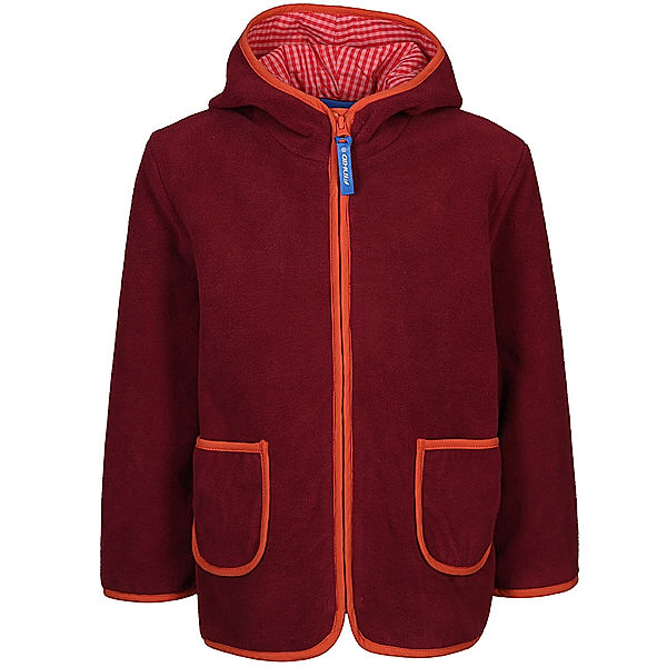 finkid Fleece-Jacke TONTTU in beet red/chili