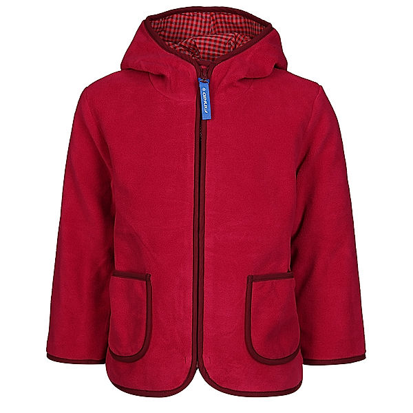 finkid Fleece-Jacke TONTTU in persian red/cabernet