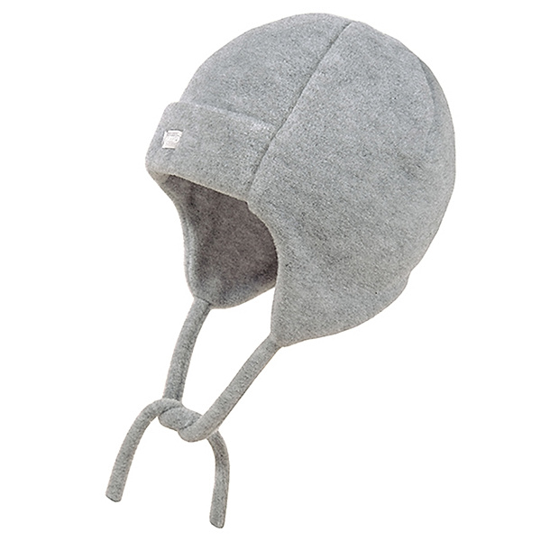 maximo Fleece-Mütze WINTER BABY II zum Binden in metallme