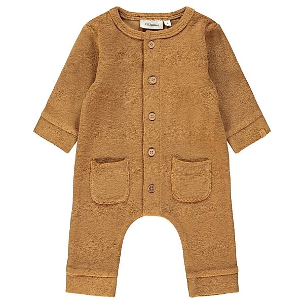 Lil' Atelier Fleece-Overall NBMEVALD in beige