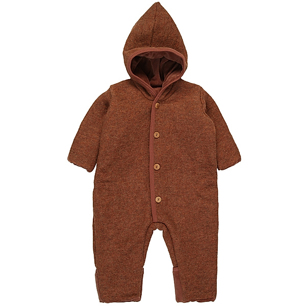 Huttelihut Fleece-Overall POOH mit Wolle in rosewood