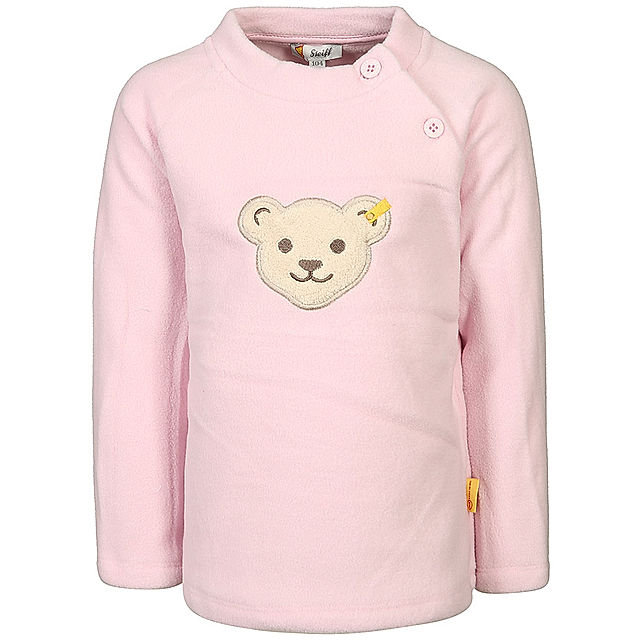 Fleece-Pullover BASIC mit Quietsche in rosa kaufen