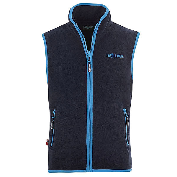 TROLLKIDS Fleece-Weste KIDS ARENDAL VEST in navy/light blue