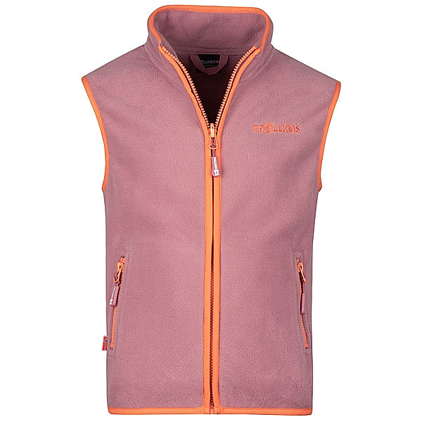 TROLLKIDS Fleece-Weste KIDS ARENDAL VEST in orchid/peach