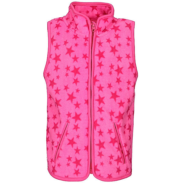 Playshoes Fleece-Weste STERNE in pink