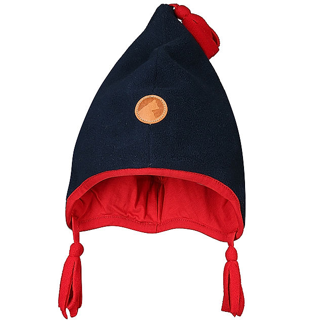 Fleece-Zipfelmütze PIPO in navy red kaufen | tausendkind.at