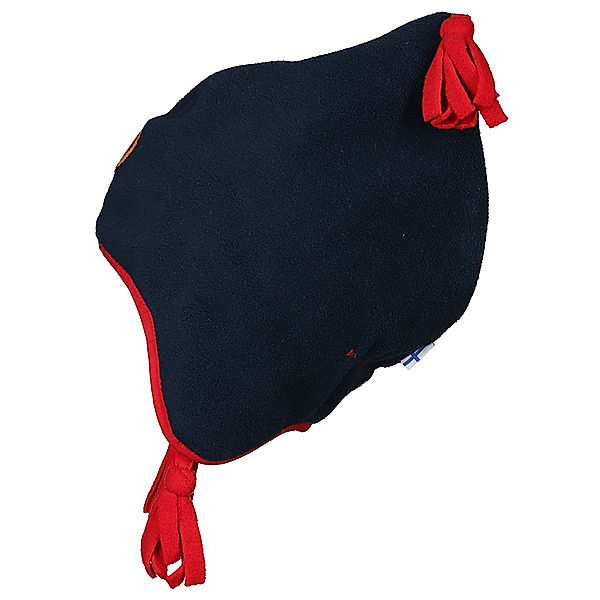 finkid Fleece-Zipfelmütze PIPO in navy/red