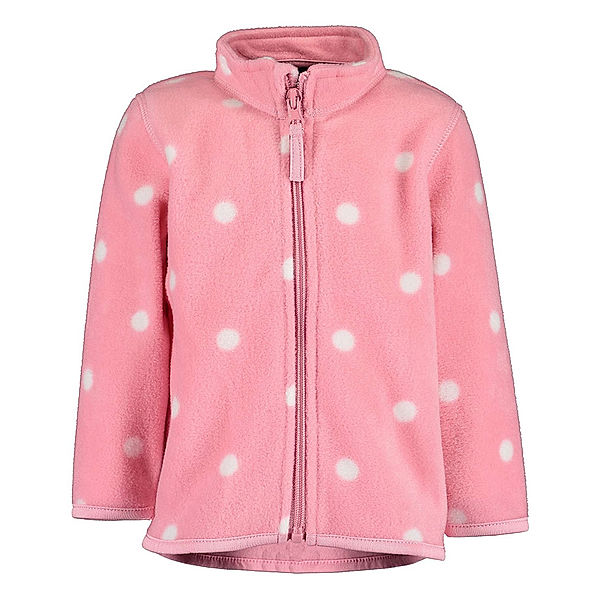 BLUE SEVEN Fleecejacke BASIC – DOTS in mauve